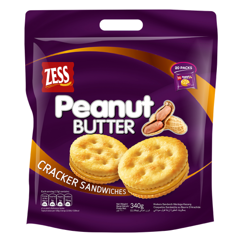 Zess Peanut Butter Cracker sandwiches 340gm