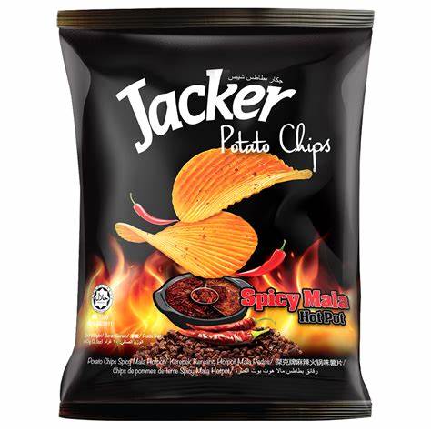 Jacker Potato Chips (Spicy Mala Hotpot)60gm