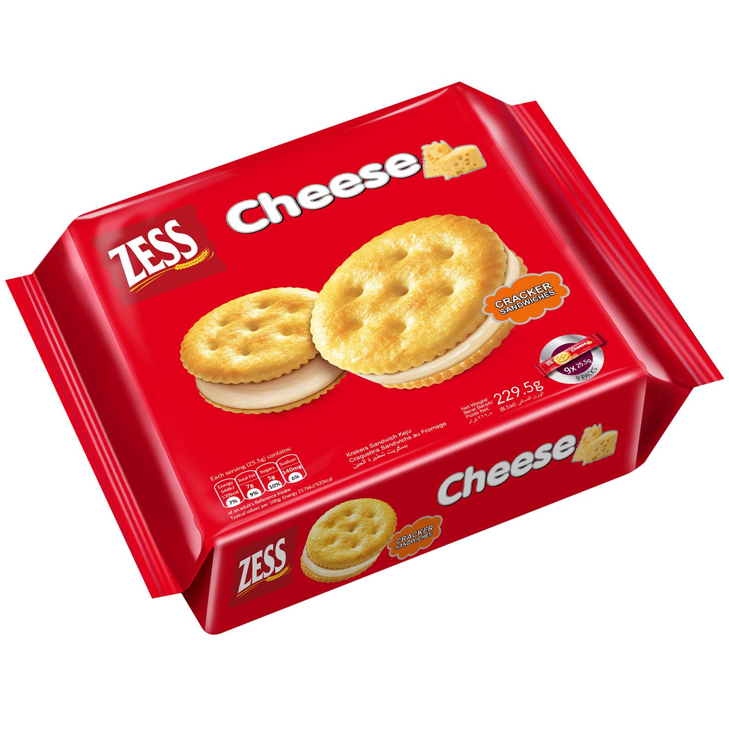 Zess Cheese Cracker sandwiches 229.5gm