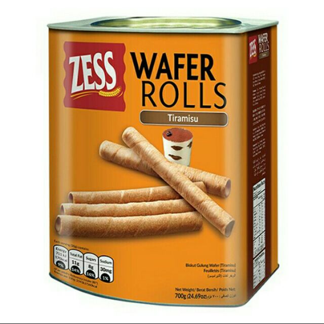 Zess Tiramisu Wafer Rolls 700gm