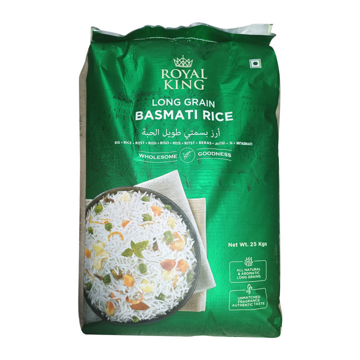 Royal King Long Grain Basmati Rice (25Kg)