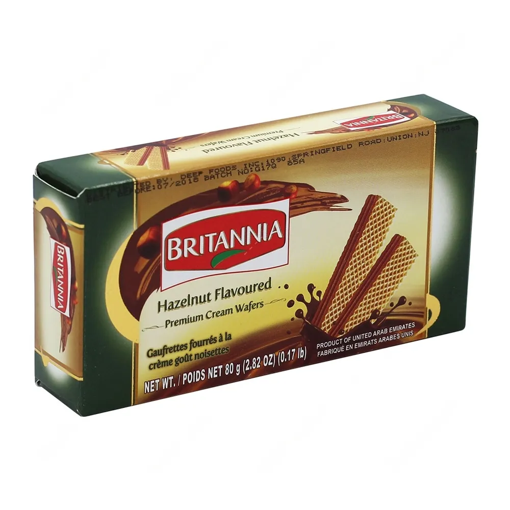 Britannia Hazelnut Cream Wafer 80gm