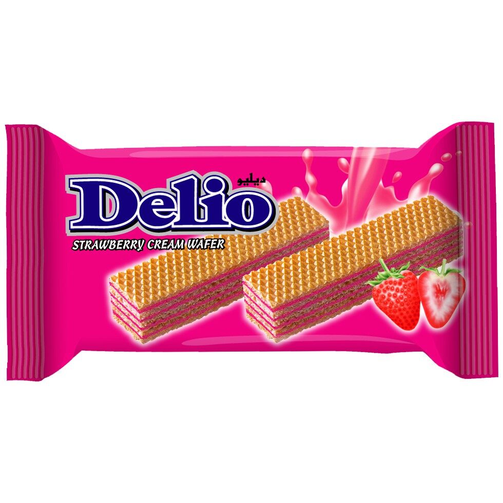 Delio Strawberry Cream Wafer 16gm * 24gm