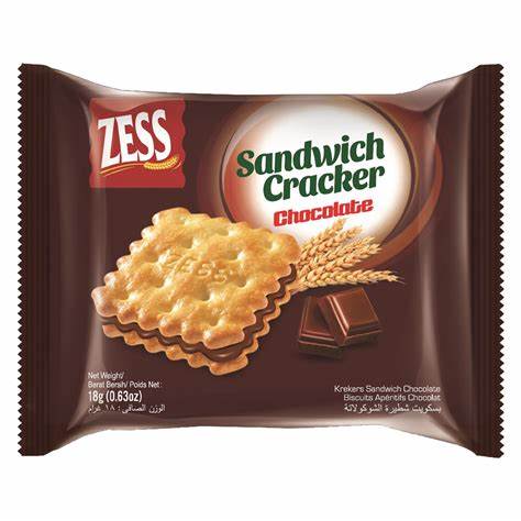 Zess Chocolate Sandwich Cracker 18gm