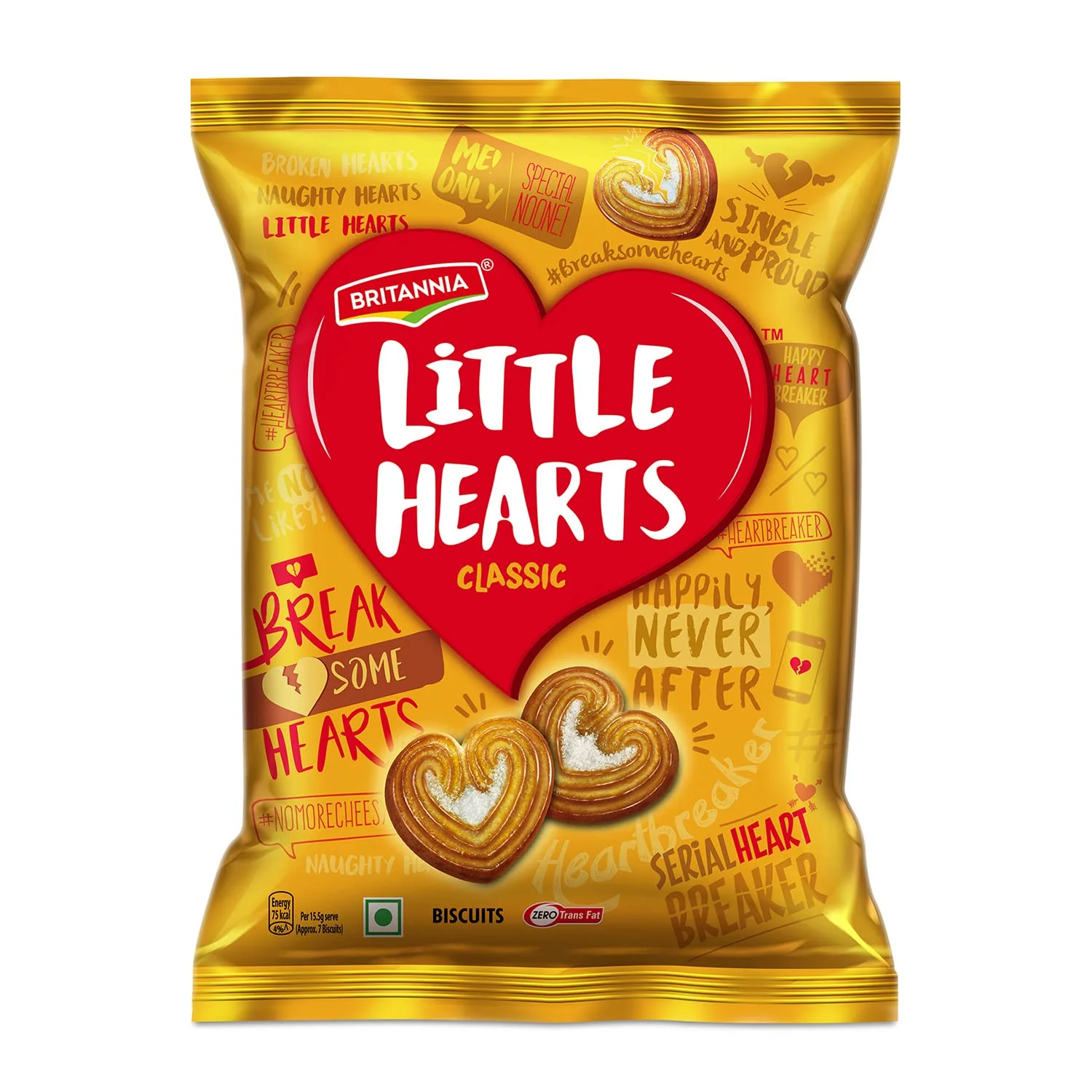 Britannia Treat Little Classic Hearts Biscuits