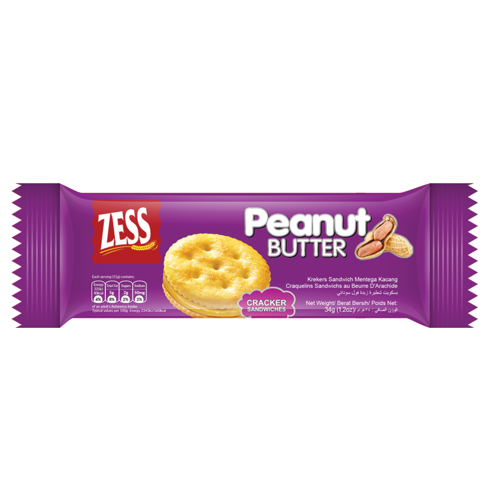 Zess Peanut Butter Cracker sandwiches 34gm