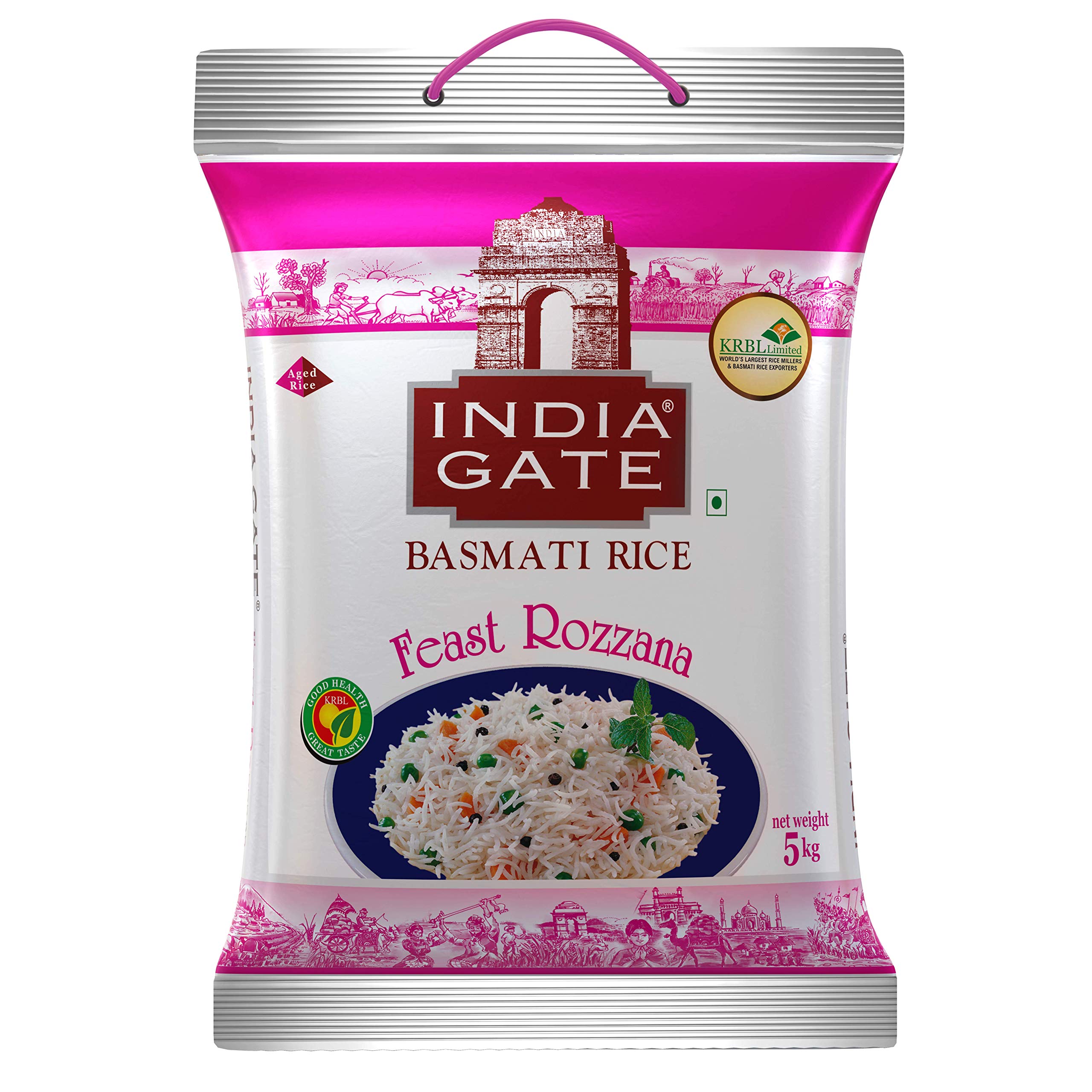 India Gate Feast Rozana Basmati Rice 5Kg