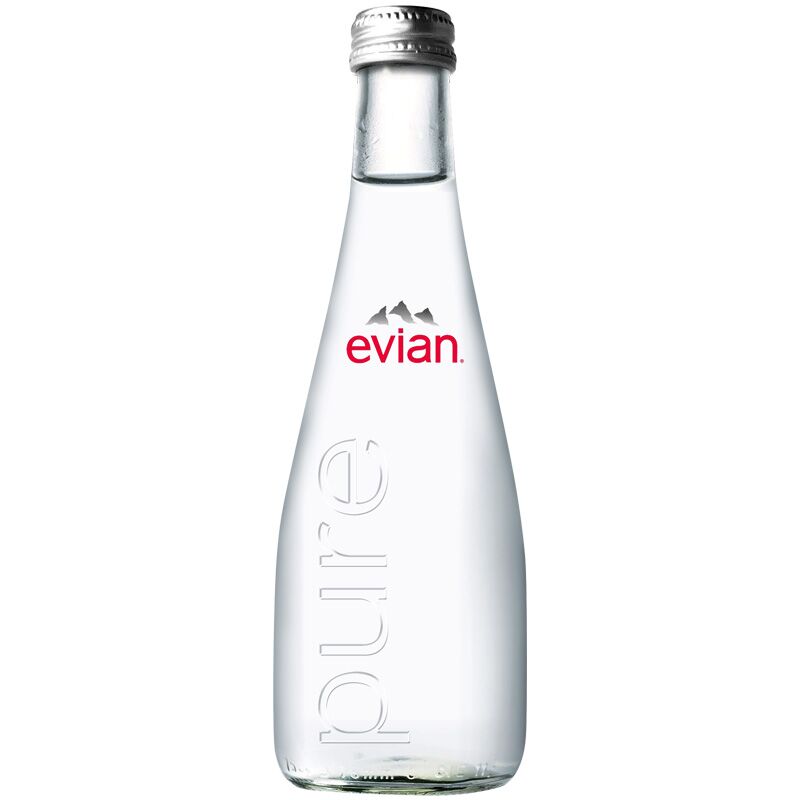 Evian Water(Glass Bottles)