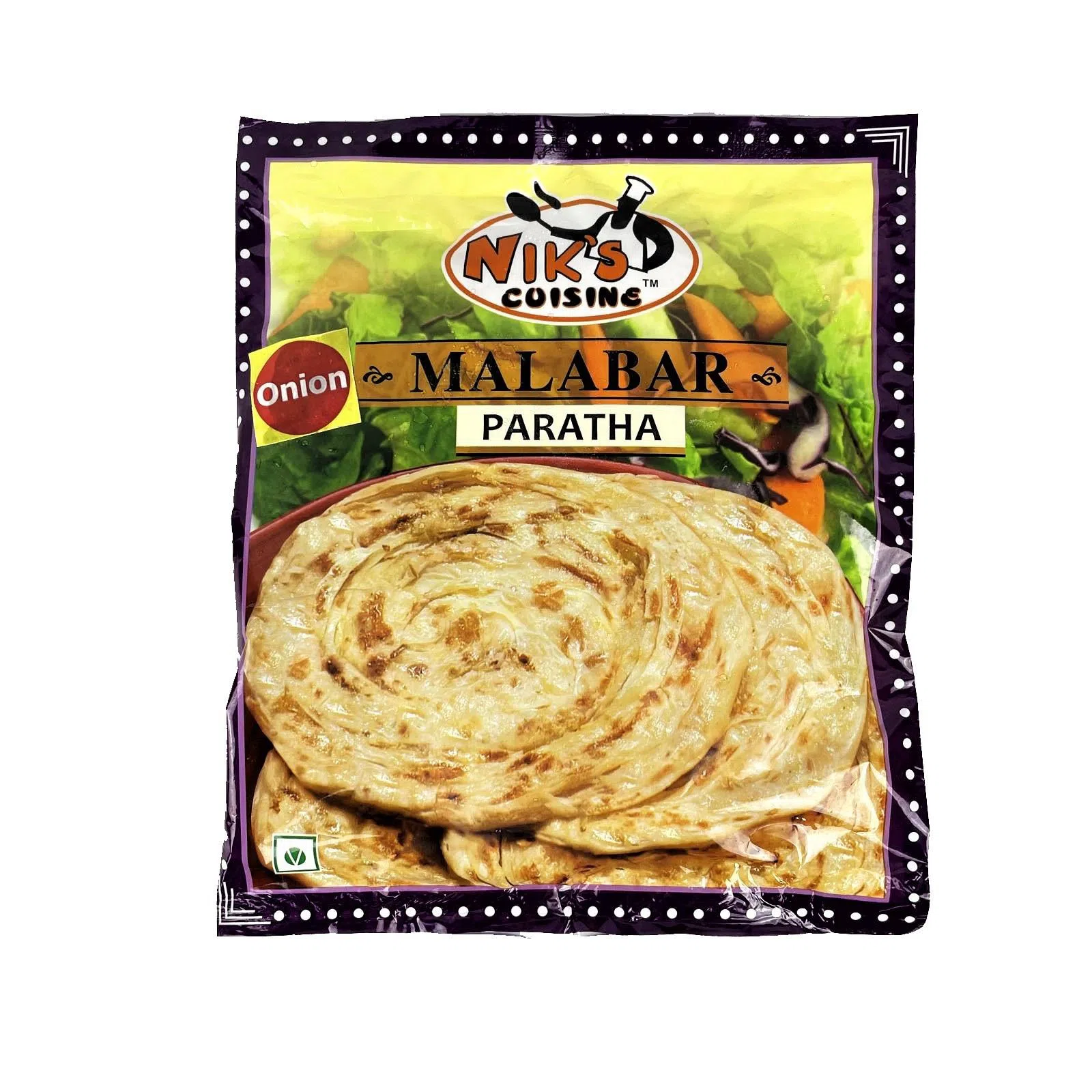 Onion Malabar Paratha (400gm) 4 paratha's