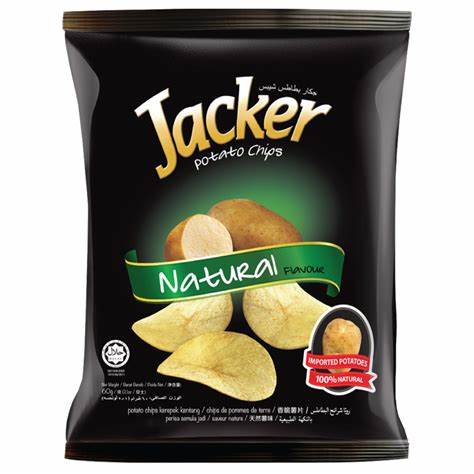 Jacker Potato Chips (Natural)60gm