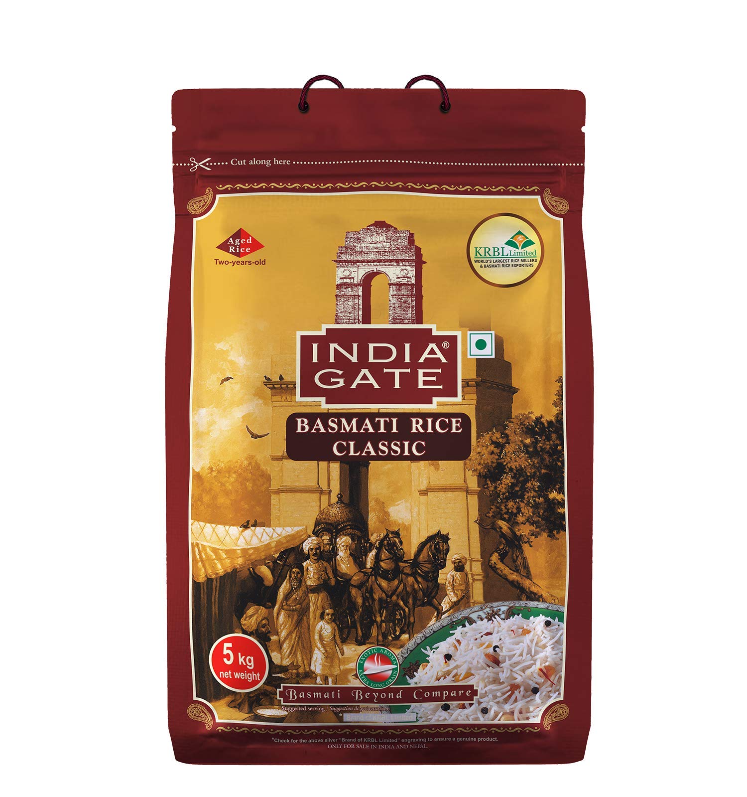 India Gate Classic Basmati Rice 5Kg