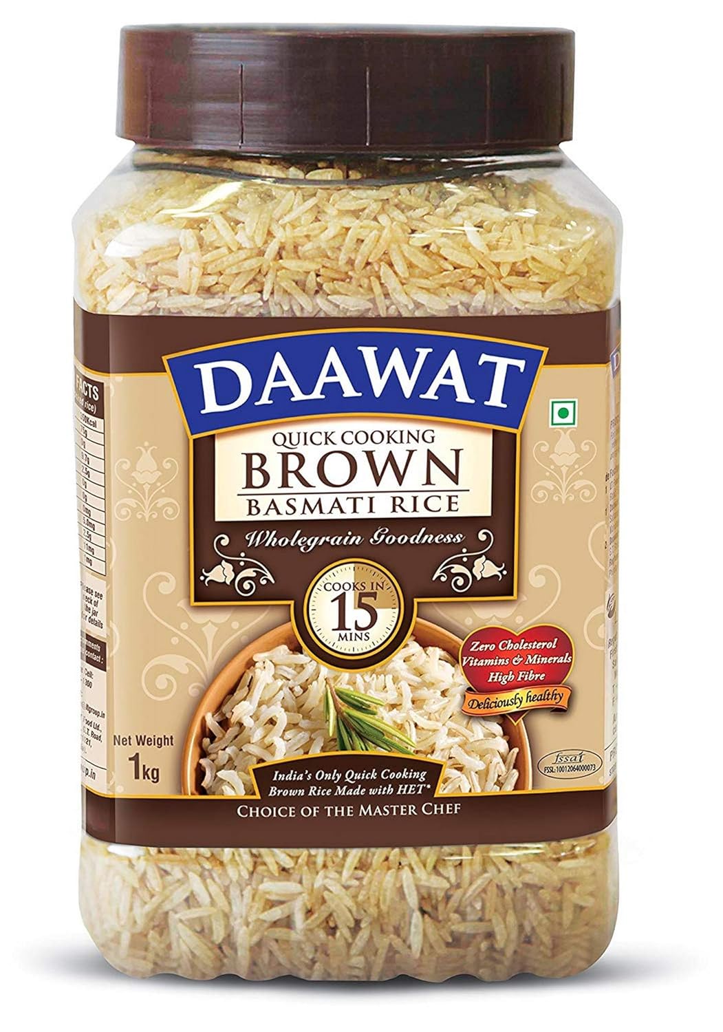 Daawat Brown Basmati Rice (1Kg)