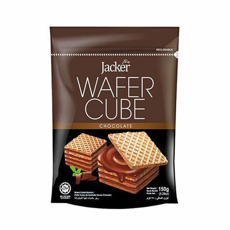 Jacker Choclate Wafer Cube 150gm